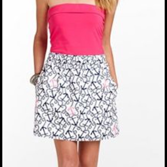 Medium Lilly Pulitzer Esmeralda dress "Ahoy There"