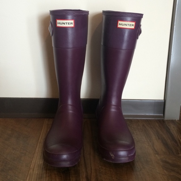 Purple Gloss/Matte Hunter Boots