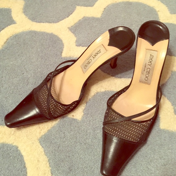 Elegant and timeless Jimmy Choo mules.