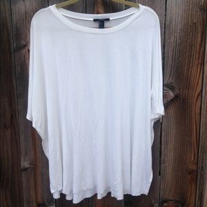 Oversized White Top with Open Sides