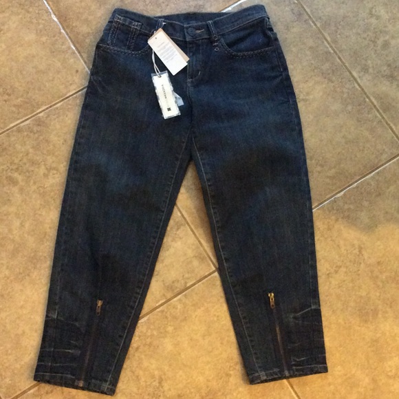 BCBG Maxazria  Brie boyfriend denim Capri jeans