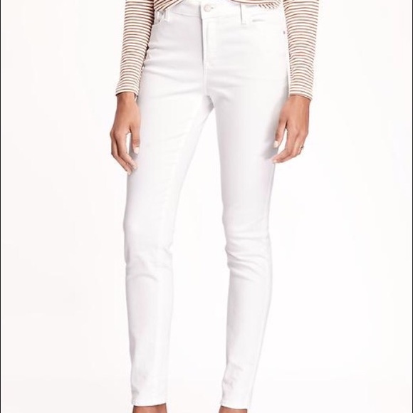 Old Navy White Rock Star Jeans