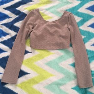 Tan Crop Top