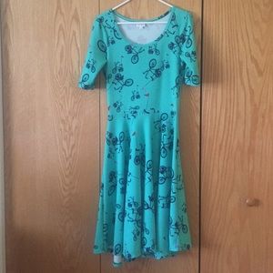 Lularoe bicycle Nicole dress unicorn!