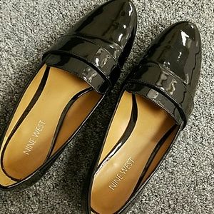 Nine West Black Patent Loafers