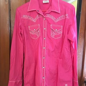 Ariat button down snap shirt