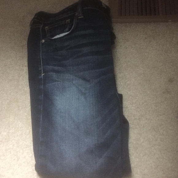 Dark Blue American Eagle Skinny Jeans Size 8 Short