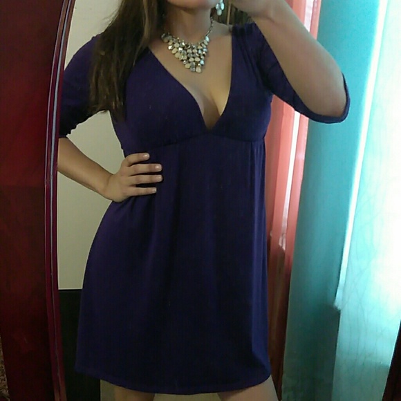 Express Dresses & Skirts - ⛔*Express* Purple stretch Dress