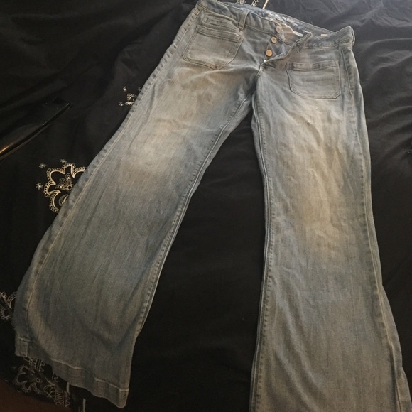 American Eagle Button Up Bell Bottoms