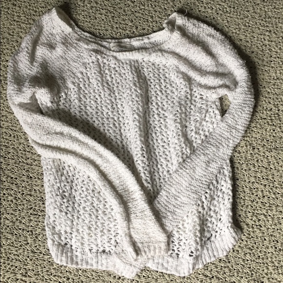 White off the shoulder sweater