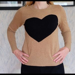 J. Crew Heart Sweater