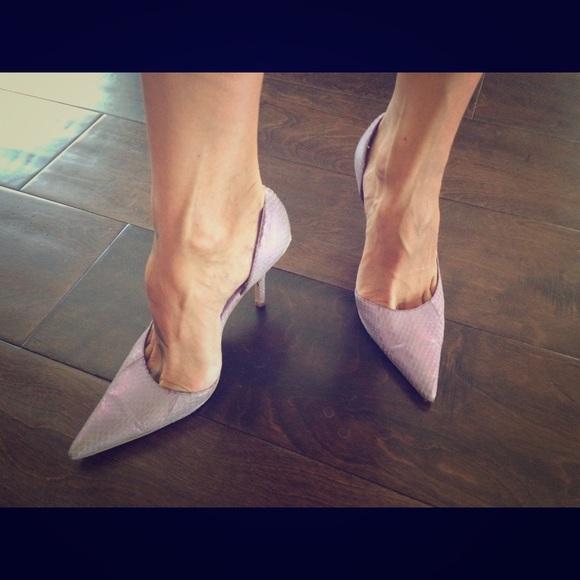 Charles David snake skin heels