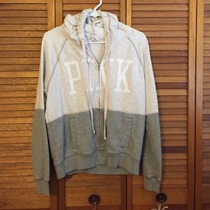 PINK color block sweater