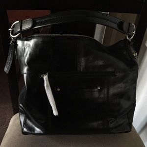Brand new leather shoulder purse