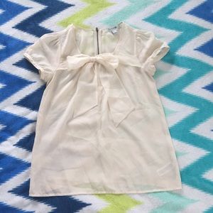 Sheer Short Sleeve Blouse