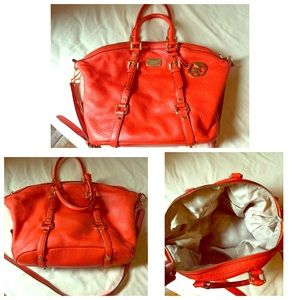 Michael Kors large purse. Burnt orange color