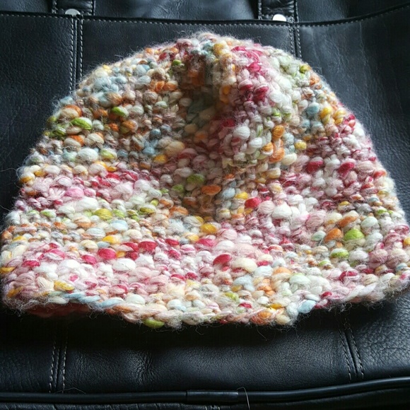 Multicolor crochet beanie