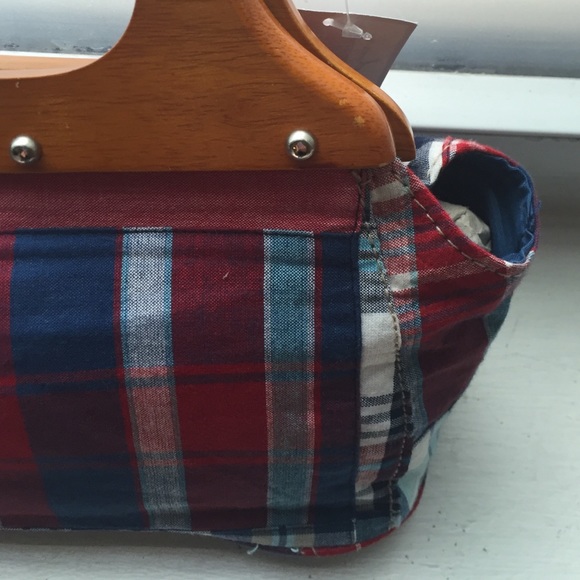 Plaid hand bag - Picture 2 of 3