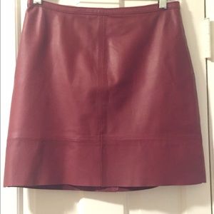 Madewell leather skirt