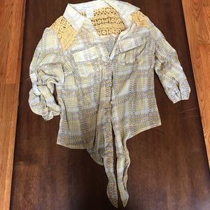 Mustard colored blouse