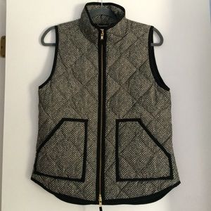 J. Crew Quilted Herringbone Vest