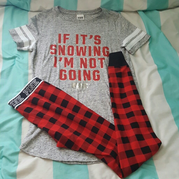 PINK Christmas pajamas
