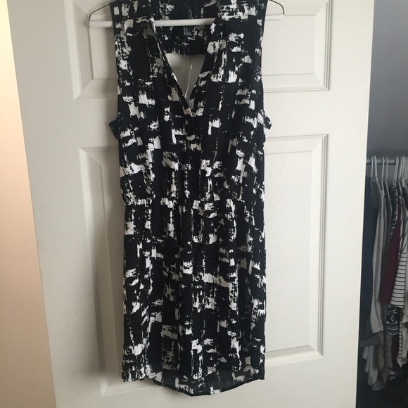 Black and white dress