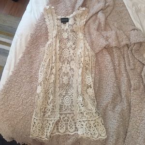 Boho lace kimono
