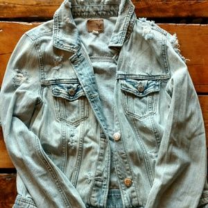 Distressed Jean jacket