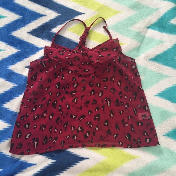 Cheetah print tank top