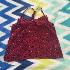 Cheetah print tank top