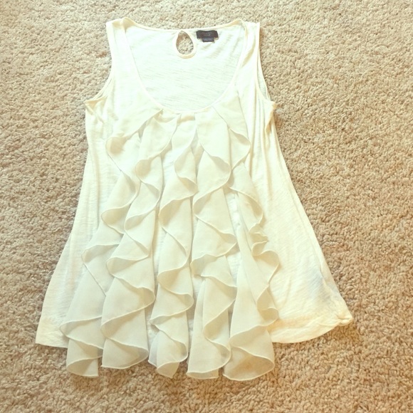 Anthropologie Tops - Anthropologie Ruffle Tank