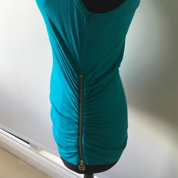 NWOT Michael Kors Ruched Side Tank Top Small - Picture 2 of 4