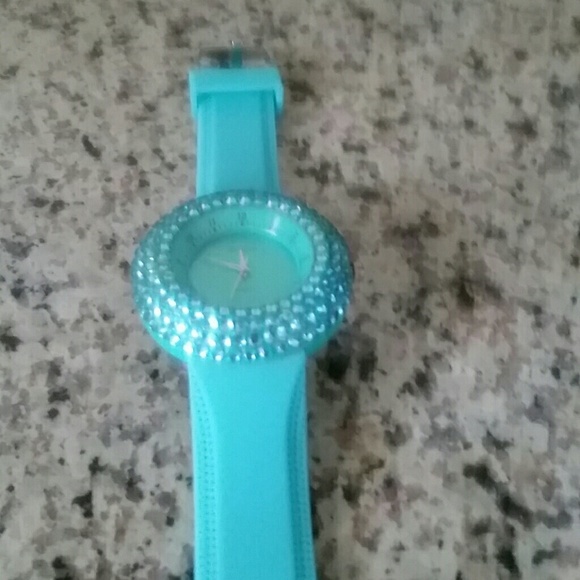 Turquoise and Crystal Watch