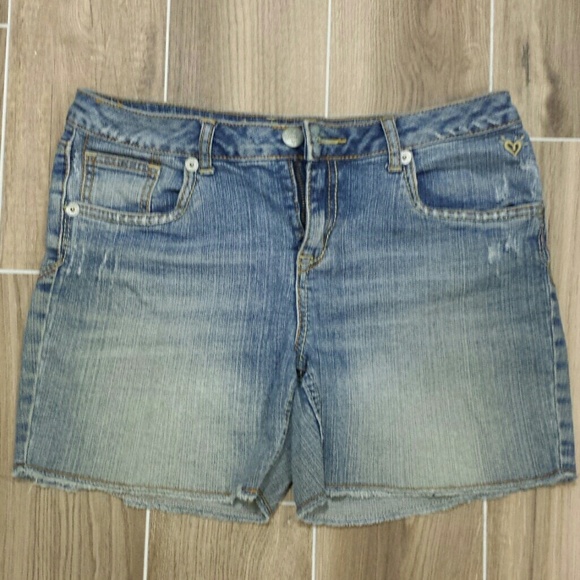 Justice girls distressed jean shorts