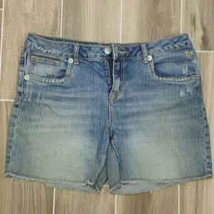 Justice girls distressed jean shorts