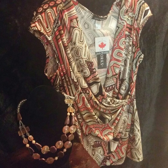 Top softworks necklace two tear