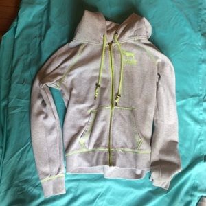 Pink full zip sweatshirt