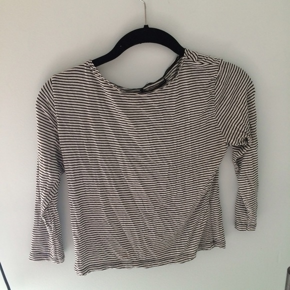 Brandy striped crop top