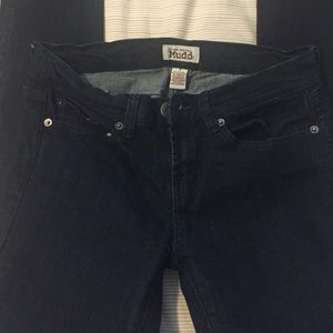 Dark wash skinny jeans