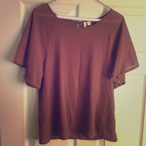 Brown blouse size small
