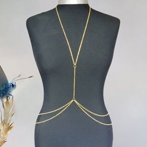 Womens Sexy Fashion Gold Body Belly Waist Chain