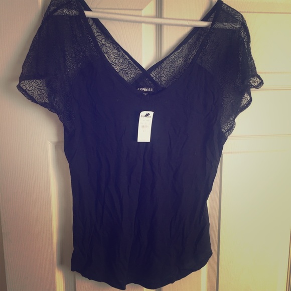 Black express top size small