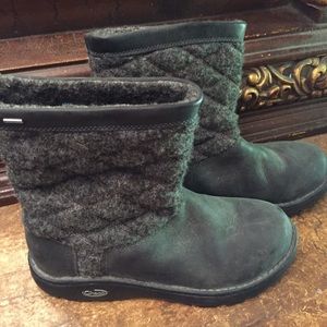 Chaco boots withVibram waterproof so soles.