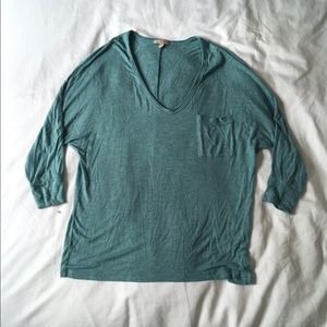 Bordeaux turquoise tshirt from anthropologie