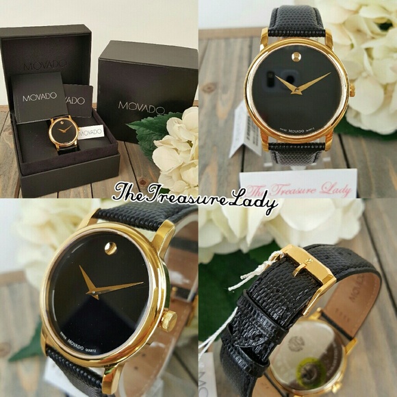 SOLD - Movado Museum Men's leather watch 2100005 - Picture 3 of 4