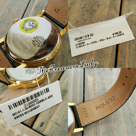 SOLD - Movado Museum Men's leather watch 2100005 - Picture 4 of 4