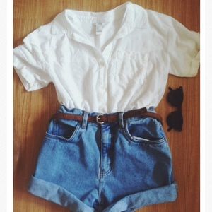 High waist vintage jeans