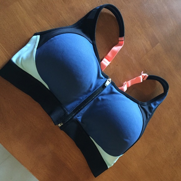 34C Power Shape High Support Front-zip Sports Bra