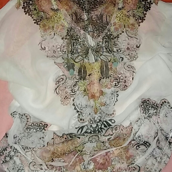Boho Blouse Sheer xs